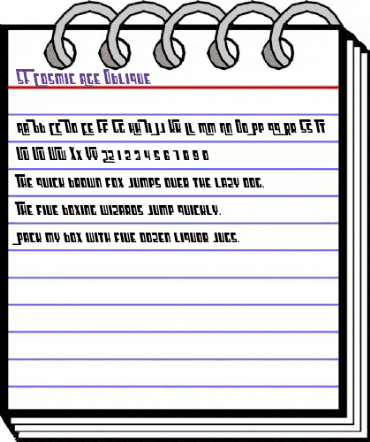 SF Cosmic Age Oblique animated font preview SF Cosmic Age Oblique animated font preview