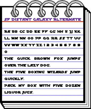SF Distant Galaxy Alternate Regular animated font preview SF Distant Galaxy Alternate Regular animated font preview