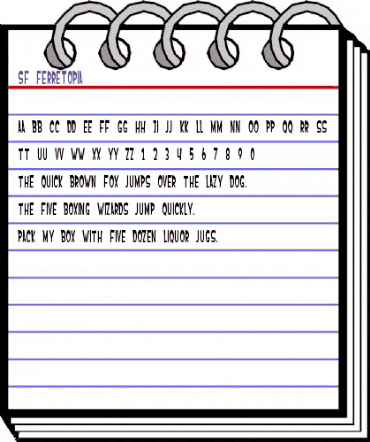 SF Ferretopia Regular animated font preview SF Ferretopia Regular animated font preview