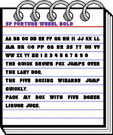 SF Fortune Wheel Bold animated font preview SF Fortune Wheel Bold animated font preview