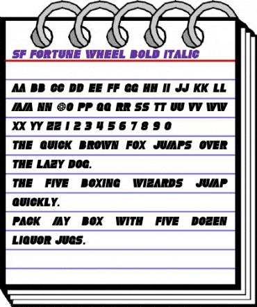 SF Fortune Wheel Bold Italic animated font preview SF Fortune Wheel Bold Italic animated font preview