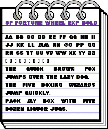 SF Fortune Wheel Exp Bold animated font preview SF Fortune Wheel Exp Bold animated font preview