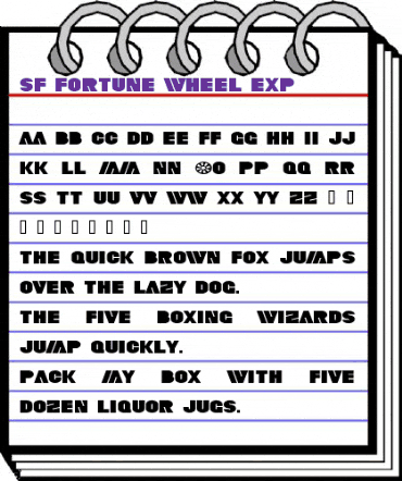 SF Fortune Wheel Exp Regular animated font preview SF Fortune Wheel Exp Regular animated font preview