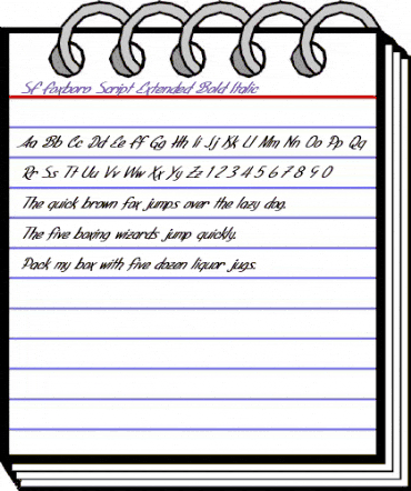 SF Foxboro Script Extended Bold Italic animated font preview SF Foxboro Script Extended Bold Italic animated font preview