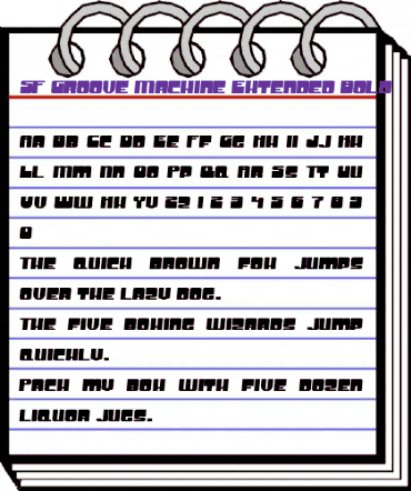 SF Groove Machine Extended Bold animated font preview SF Groove Machine Extended Bold animated font preview