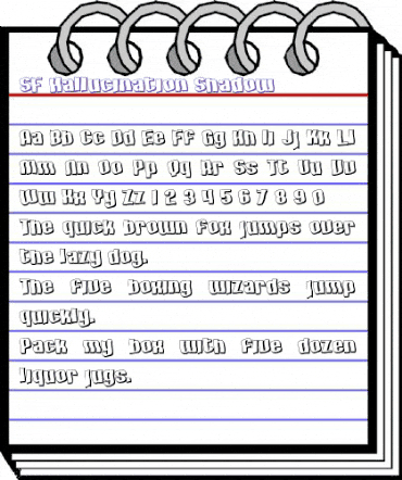 SF Hallucination Shadow Regular animated font preview SF Hallucination Shadow Regular animated font preview