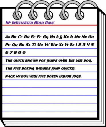 SF Intellivised Bold Italic animated font preview SF Intellivised Bold Italic animated font preview