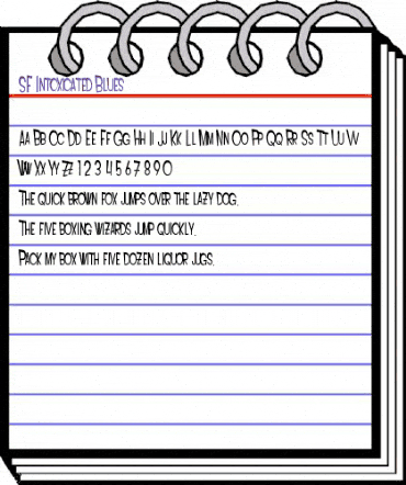 SF Intoxicated Blues Regular animated font preview SF Intoxicated Blues Regular animated font preview