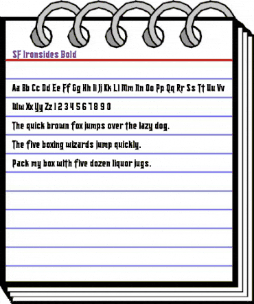 SF Ironsides Bold animated font preview SF Ironsides Bold animated font preview