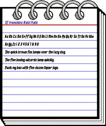 SF Ironsides Bold Italic animated font preview SF Ironsides Bold Italic animated font preview