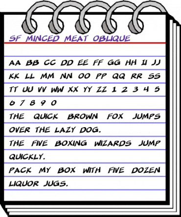 SF Minced Meat Oblique animated font preview SF Minced Meat Oblique animated font preview