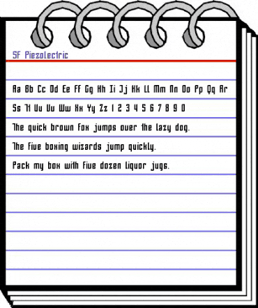 SF Piezolectric Regular animated font preview SF Piezolectric Regular animated font preview