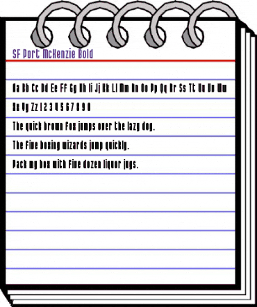SF Port McKenzie Bold animated font preview SF Port McKenzie Bold animated font preview