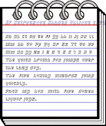 SF Retroesque Shaded Oblique animated font preview SF Retroesque Shaded Oblique animated font preview