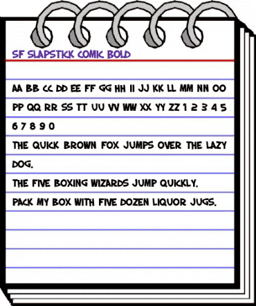 SF Slapstick Comic Bold animated font preview SF Slapstick Comic Bold animated font preview
