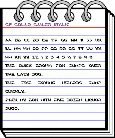 SF Solar Sailer Italic animated font preview SF Solar Sailer Italic animated font preview