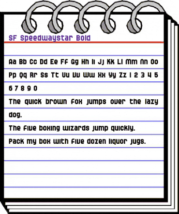 SF Speedwaystar Bold animated font preview SF Speedwaystar Bold animated font preview