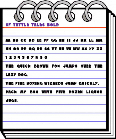 SF Tattle Tales Bold animated font preview SF Tattle Tales Bold animated font preview