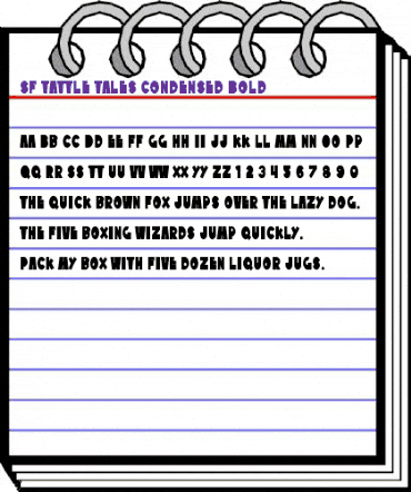 SF Tattle Tales Condensed Bold animated font preview SF Tattle Tales Condensed Bold animated font preview