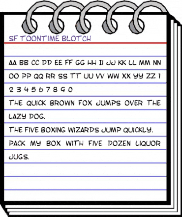 SF Toontime Blotch Regular animated font preview SF Toontime Blotch Regular animated font preview