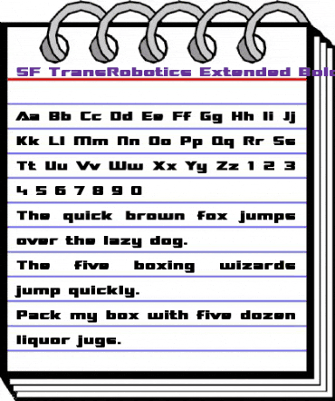 SF TransRobotics Extended Bold animated font preview SF TransRobotics Extended Bold animated font preview