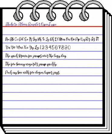 Shabira Bloom Regular animated font preview Shabira Bloom Regular animated font preview