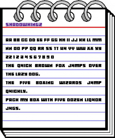 Shadowkingz Regular animated font preview