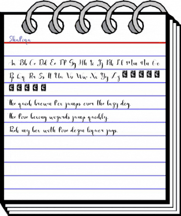 Shafiqa Regular animated font preview