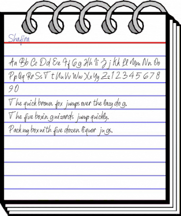 Shafira Regular animated font preview