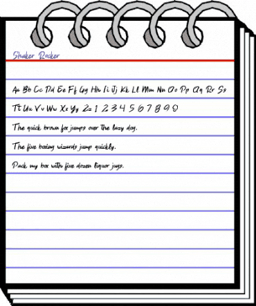 Shaker Rocker Regular animated font preview Shaker Rocker Regular animated font preview