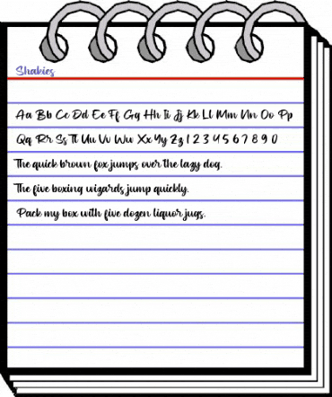 Shakies Regular animated font preview