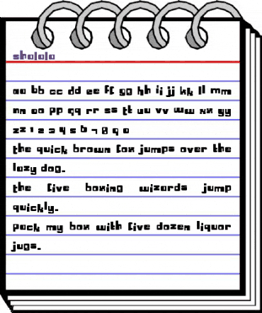 ShaLaLa Regular animated font preview ShaLaLa Regular animated font preview