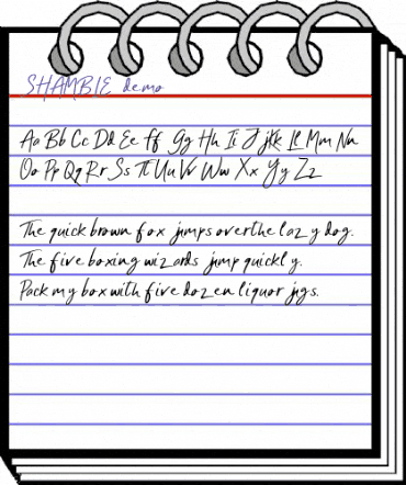 SHAMBLE - demo Regular animated font preview SHAMBLE - demo Regular animated font preview