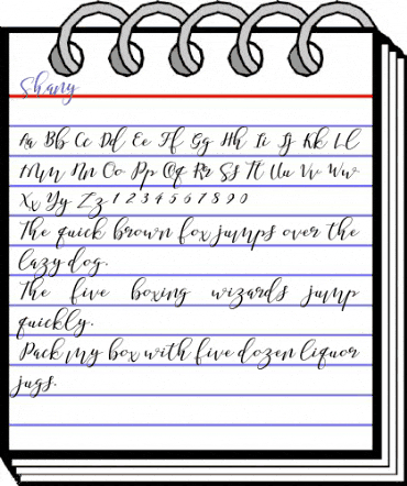 Shany Regular animated font preview Shany Regular animated font preview