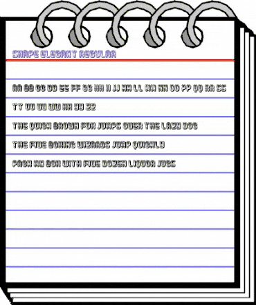 Shape Elegant Regular animated font preview