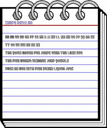 Shape Regular animated font preview