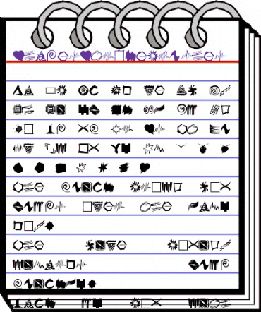 ShapesStrokebrushes Regular animated font preview