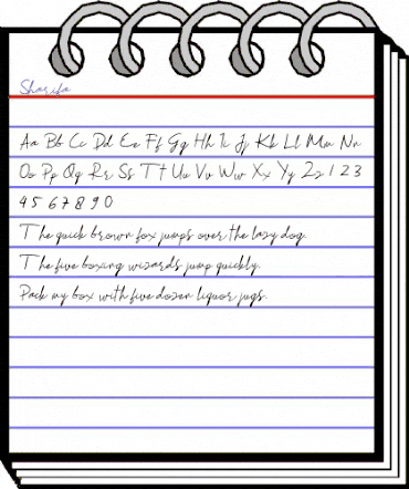 Sharifa Regular animated font preview