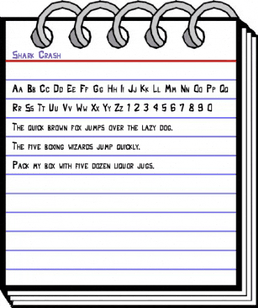 Shark Crash Shark Crash animated font preview Shark Crash Shark Crash animated font preview