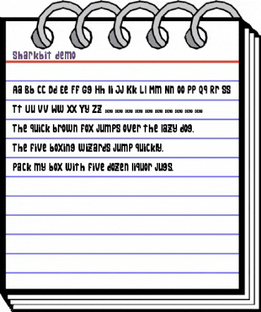 Sharkbit demo Regular animated font preview Sharkbit demo Regular animated font preview