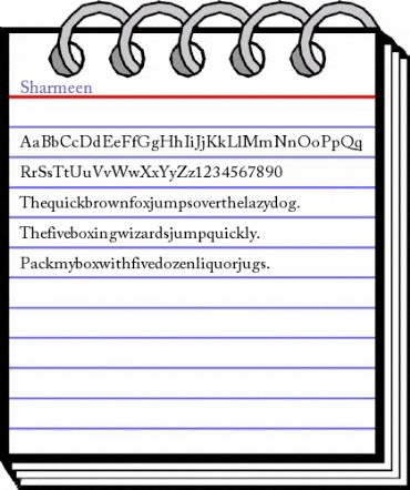 Sharmeen Regular animated font preview Sharmeen Regular animated font preview