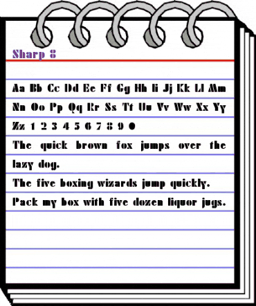 Sharp 8 Regular animated font preview Sharp 8 Regular animated font preview