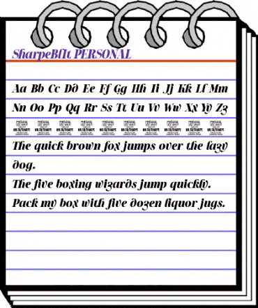 Sharpe PERSONAL Black Italic animated font preview Sharpe PERSONAL Black Italic animated font preview