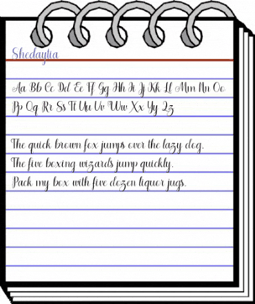 Shedaytia Regular animated font preview Shedaytia Regular animated font preview