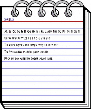 Sheila 5 Regular animated font preview Sheila 5 Regular animated font preview