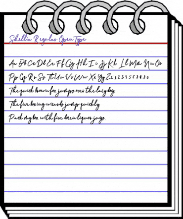 Shellia Regular animated font preview Shellia Regular animated font preview