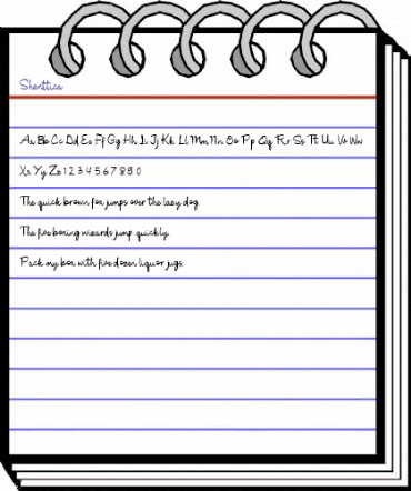 Shenttica Regular animated font preview