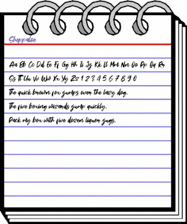 Sheppaloe Regular animated font preview