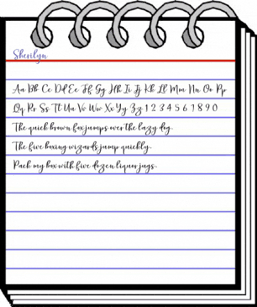 Sherilyn Regular animated font preview