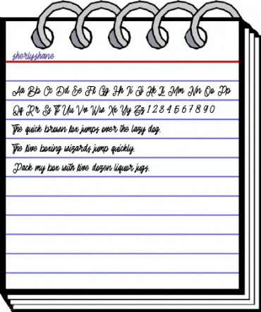 Sherly Shane Regular animated font preview